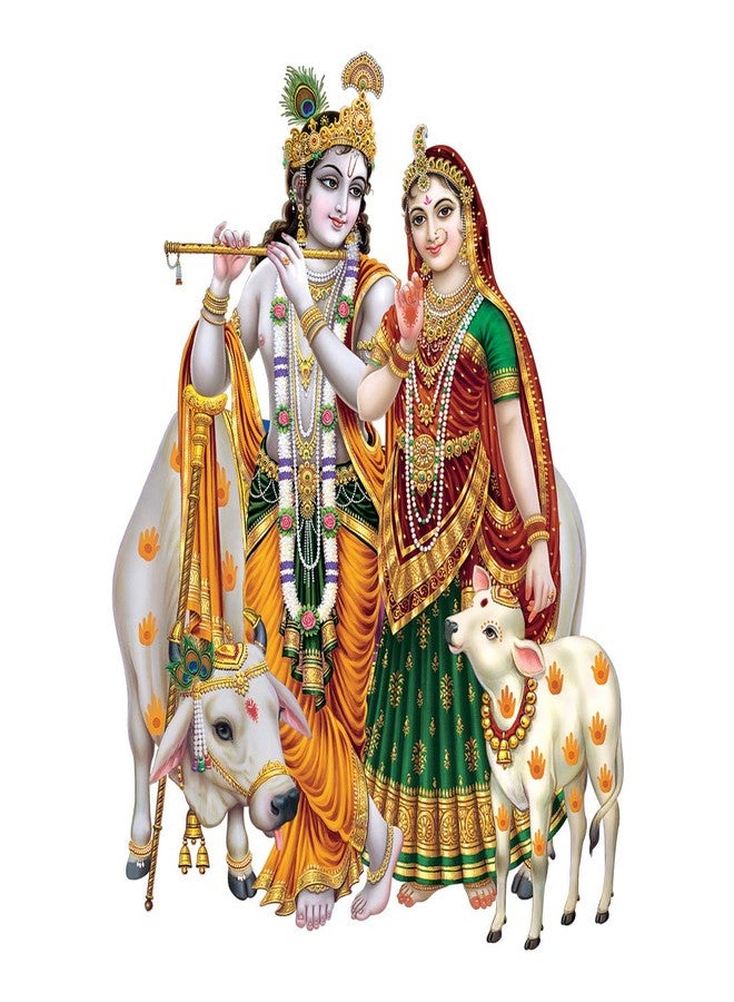 Rangoli Vinyl God Big Wall Sticker (Multicolour 50cm or 70cm) CD 21 - Image 1